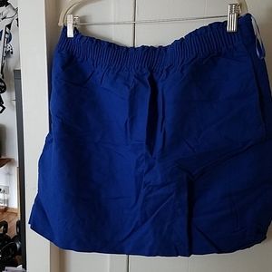 J Crew Blue Linen Blend Skirt